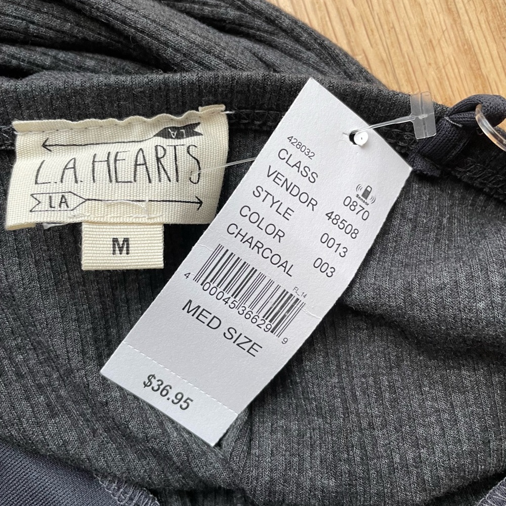 L.A. Hearts Gray Clasp Hook Up Mini Dress New With Tags - Picture 4 of 11